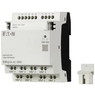 이론 EasyE4 CPU 8DI 4AI 4RO 12/24V DC 또는 24V AC 디스플레이 키보드 이더넷 인터페이스