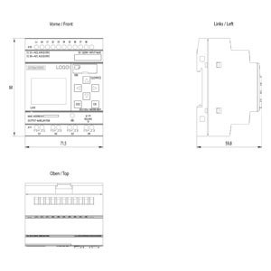 6ED1052-1MD08-0BA1 PLC LOGO 디스플레이 고급 기능과 기능과 함께 기본 모듈
