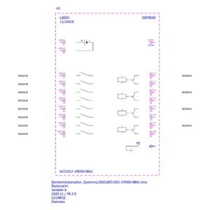 6ED1052-1MD08-0BA1 PLC LOGO 디스플레이 고급 기능과 기능과 함께 기본 모듈