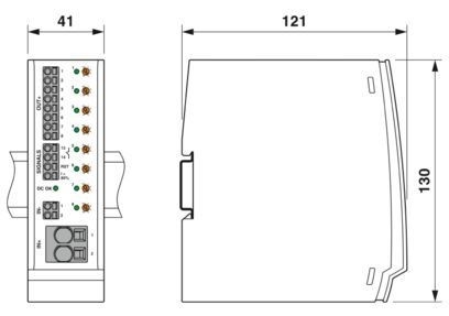 내구성 CBM E4 24DC/0.5-10A NO-R 전자 회로 차단기 모델 번호 2905743