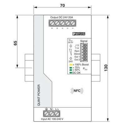 QUINT4-PS/1AC/24DC/20 산업용 24V DC 시스템 전원 공급 장치