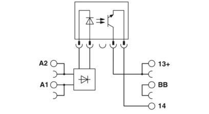 PLC-OPT-24DC/24DC/2/ACT 24V DC 입력 및 출력 2900376을 가진 고체 리레 모듈