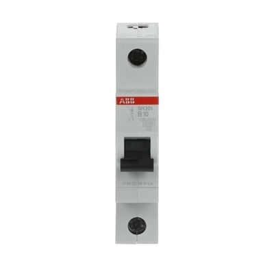 1 폴 MCB SH201-B10 소형 회로 차단기 등급 전류 10A