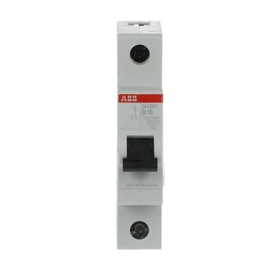 1P BCD 곡선 B 16A 소형 회로 차단기 MCB SH201-B16 1극 B