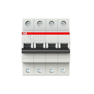 MCB SH204-B20 소형 회로 차단기 4P B 20 A BCD 곡선 B 끊기 용량