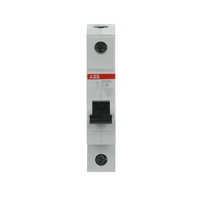 MCB SH201-C10 소형 회로 차단기 1P C 10 A 등급 전압 220 끊기 용량 1P
