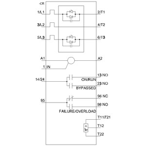 55kw 3RW4047-1TB04 3RW40 소프트 스타터 사이즈 S3 바이패스 및 열전지 모터 보호