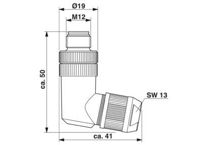 SACC-M12MRD-4Q SH PN 1554539 데이터 커넥터