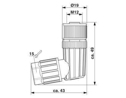 SACC-M12FR-5PL 1424690 커넥터 산업 연결에 대한 궁극적인 해결책