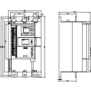 3RW5548-6HA14 산업용 SIRIUS 소프트 스타터 크기 4 스크루 터미널