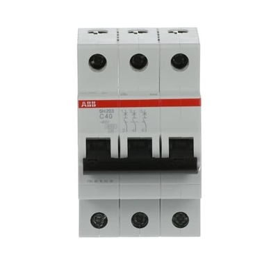 SH203-C40 소형 회로 차단기 3P C 40 A 등급 전압 220 내구성