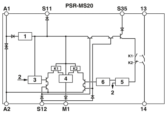보호 기능 결합 릴레 PSR-MS25-1NO-1DO-24DC-SC 안전 릴레 안전 종료