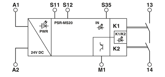 PSR-MS60-2NO-24DC-SC 연결 릴레 공장 및 시설의 안전 보호