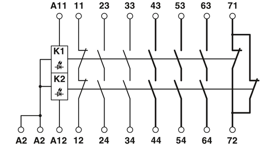 전압 릴레이 이론 PSR-SPP-24UC/URM4/5X1/2X2 안전 종료 확장 모듈
