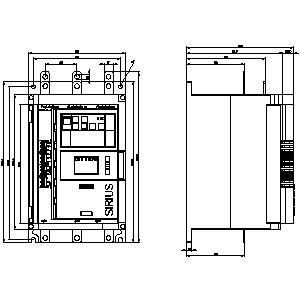 HMI 표준 SIRIUS 소프트 스타터 크기 3 스크루 터미널 아날로그 출력 3RW5135-1XC14-0S