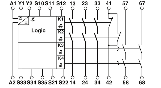 PSR-SCP-24DC/ESD/5X1/1X2/300 피닉스 접촉 안전 릴레 보호 기능 결합 릴레