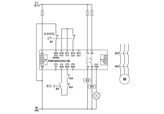 22.5*99*114.5mm 보호 안전 리레 PSR-SPP- 24DC/SDC4/2X1/B 안전 보호