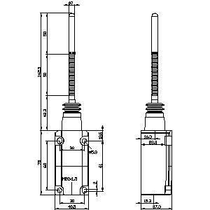PLC 3SE5112-0CR01 가혹한 산업환경용 금속 스프링 스탠 위치 스위치