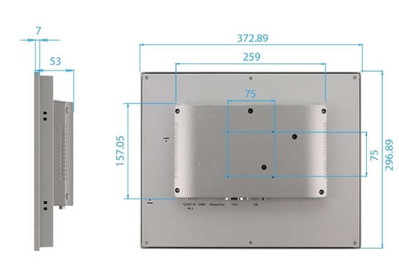 다른 통신 인터페이스와 함께 Advantech에서 당신의 FPM-215-R8AE 터치 화면을 얻으십시오