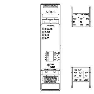3SK1122-1AB40 반도체 출력 스크루 터미널 24V DC 고급 안전 릴레