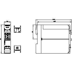 3SK2 22 5mm 너비 안전 릴레 기본 단위 PROFINET 인터페이스와 나사 터미널