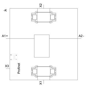 3SK2 22 5mm 너비 안전 릴레 기본 단위 PROFINET 인터페이스와 나사 터미널