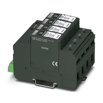 240/415 V AC 4 폴 서저 보호기 VAL-MS-EE-T2-4 0-385-UD-FM 피닉스 연락