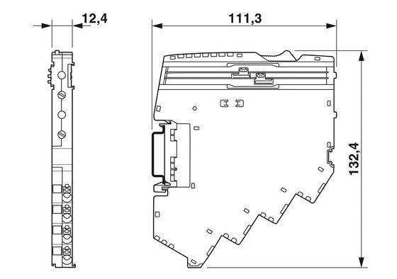 CAPAROC E2 12-24DC/2-10A 전자 장비 2극 단속기 번호