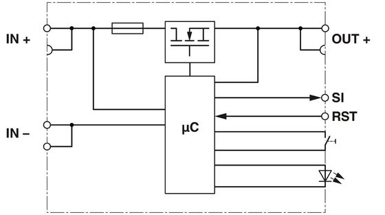 1135752 PTCB E1 24DC/1-8A SI-R 전자 부품용 전자 회로 차단기
