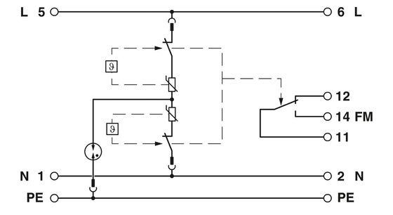 3극 PLT-EE-T3-24DC-R 240V DC 전원 시스템에 대한 3형 전압상승 보호 장치