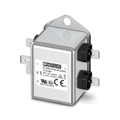 1334398 FIL-WM-1S-1N-10A-250V AC 50/60 Hz 전기 소음 억제를 위한 EMC 필터
