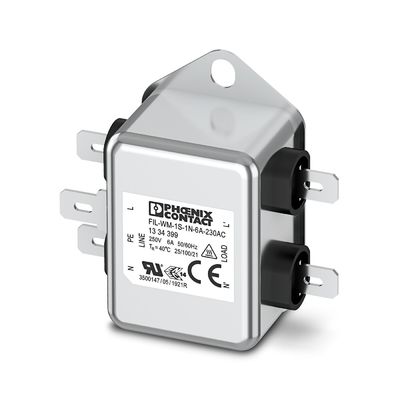 230AC EMC 필터 FIL-WM-1S-1N-6A-50 Hz 60 Hz 등급 전압 AC 명목 중심 주파수