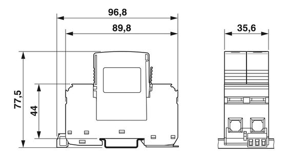 2800186 VAL-MS-T1/T2 335/12.5/1 1-FM 클래스 1/2 번개 보호기 / 초파수 보호기