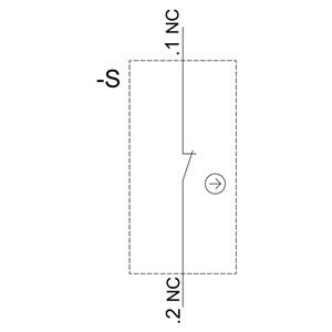 비켜지 않은 플래트 버튼과 스크루 터미널 PLC 3SU1100-0AB10-1CA0 플라스틱 순간 버튼