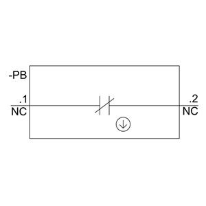 비켜지 않은 플래트 버튼과 스크루 터미널 PLC 3SU1100-0AB10-1CA0 플라스틱 순간 버튼