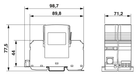 2800644 VAL-MS-T1/T2 335/12.5/4 0-FM 클래스 1/2 2극의 번개 보호기