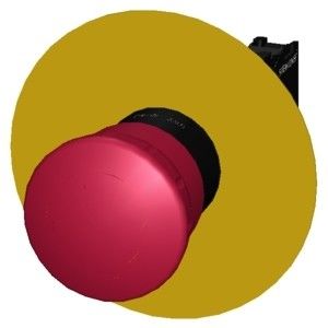 SIRIUS ACT 전체 단위 비상 정지 버튼 PLC 3SU1100-1HB20-1CF0를 풀기 위해 돌리십시오.
