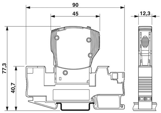 5 폴 2800847 CB TM1 1A M1 P 열자기장치 회로 차단기 등급 50V DC