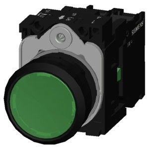PLC 3SU1106-0AB40-1BA0 SIRIUS ACT 완전 단위 버튼 플라스틱 조명 평면 순간