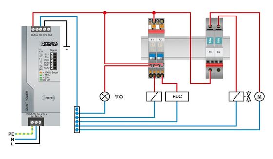 50V DC 등급 전압 열자기 장치 회로 차단기 2800865 CB TM1 10A F1 P