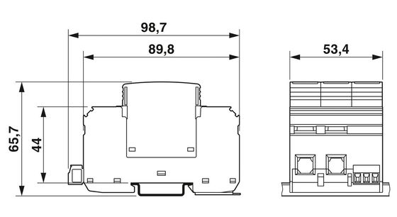 2801161 VAL-MS-T1/T2 1000DC-PV/2 V-FM 클래스 1/2 3극의 번개 보호기