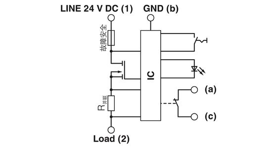 24DC/2A NC P 2800916 CB E1 전자 장비용 서킷 브레이커