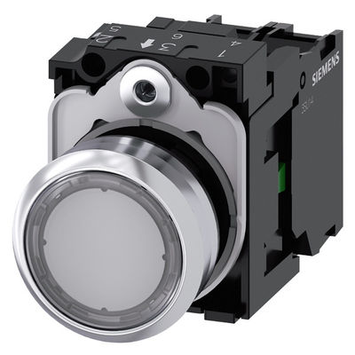 PLC 3SU1152-0AB70-1BA0 순간적인 금속 반짝이는 조명 평면 버튼 SIRIUS ACT 버튼