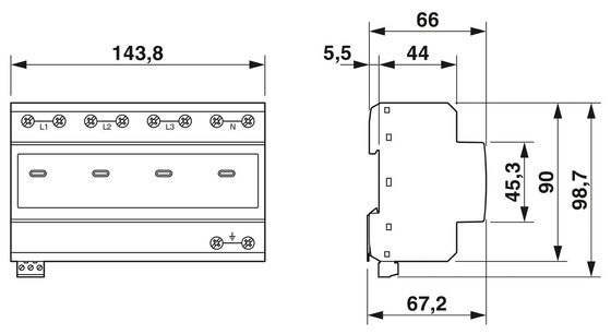 5V AC... 250V AC 125V AC UL 2801561 VAL-ME 385/80-3S-FM 2형 전압 보호기