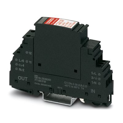 2817958 PT 2 1-S-48DC/FM 2극 48V DC 등급을 가진 3형 급류 보호 장치