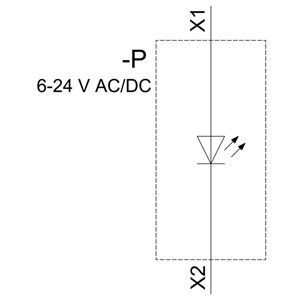 PLC 3SU1401-1BG40-1AA0 스루 터미널과 전면 장착을 갖춘 SIRIUS ACT LED 모듈