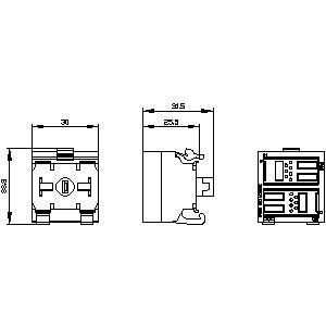 성능 2DI LED PLC 3SU1401-1MC30-1CA1 SIRIUS ACT PROFINET 터미널 모듈 노란색