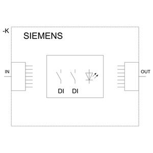 2DI LED 녹색 PLC 3SU1401-1MC40-1CA1SIRIUS ACT PROFINET 터미널 모듈 작동