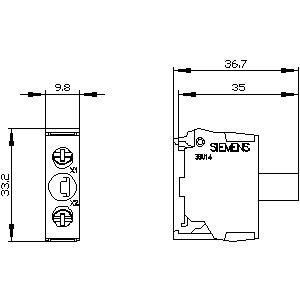 PLC 3SU1401-2BB60-1AA0 SIRIUS ACT LED 모듈