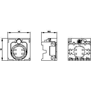 PLC 3SU1500-0BA10-0AA0 플라스틱 4 장소 B SIRIUS ACT 홀더 내구성 및 오래 지속